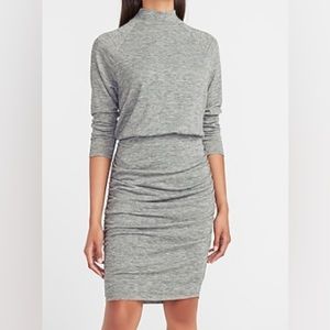 EXPRESS Long Sleeve Mock Neck Sweater Dress
